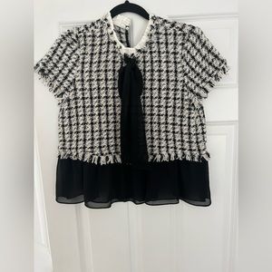 Zara tweed top. Size medium